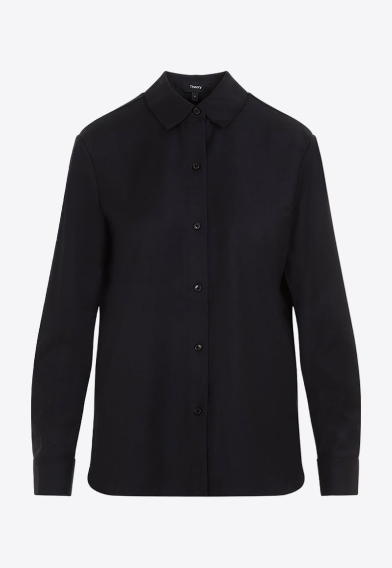 Long-Sleeved Wool Shirt