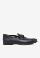 Salvatore Ferragamo Gin Leather Loafers 020990 GIN 774272 MIDNIGHT Blue