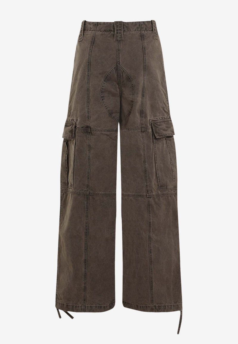 Dyed Canvas Cargo Pants