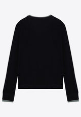 Dries Van Noten Basic Long-Sleeved T-shirt Black 0211479606/P_DRVNO-900