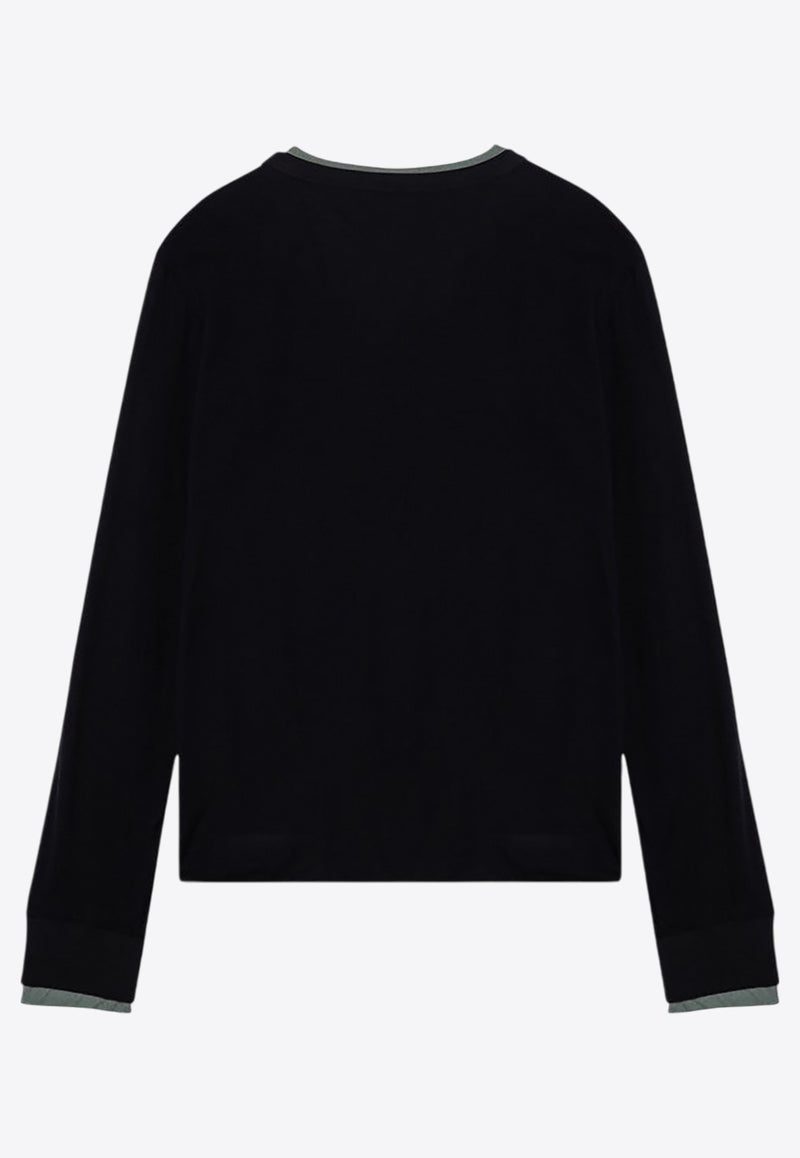 Dries Van Noten Basic Long-Sleeved T-shirt Black 0211479606/P_DRVNO-900