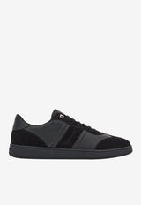 Salvatore Ferragamo Achille 1 Low-Top Sneakers in Leather Black 021572 ACHILLE 1 765745 NERO