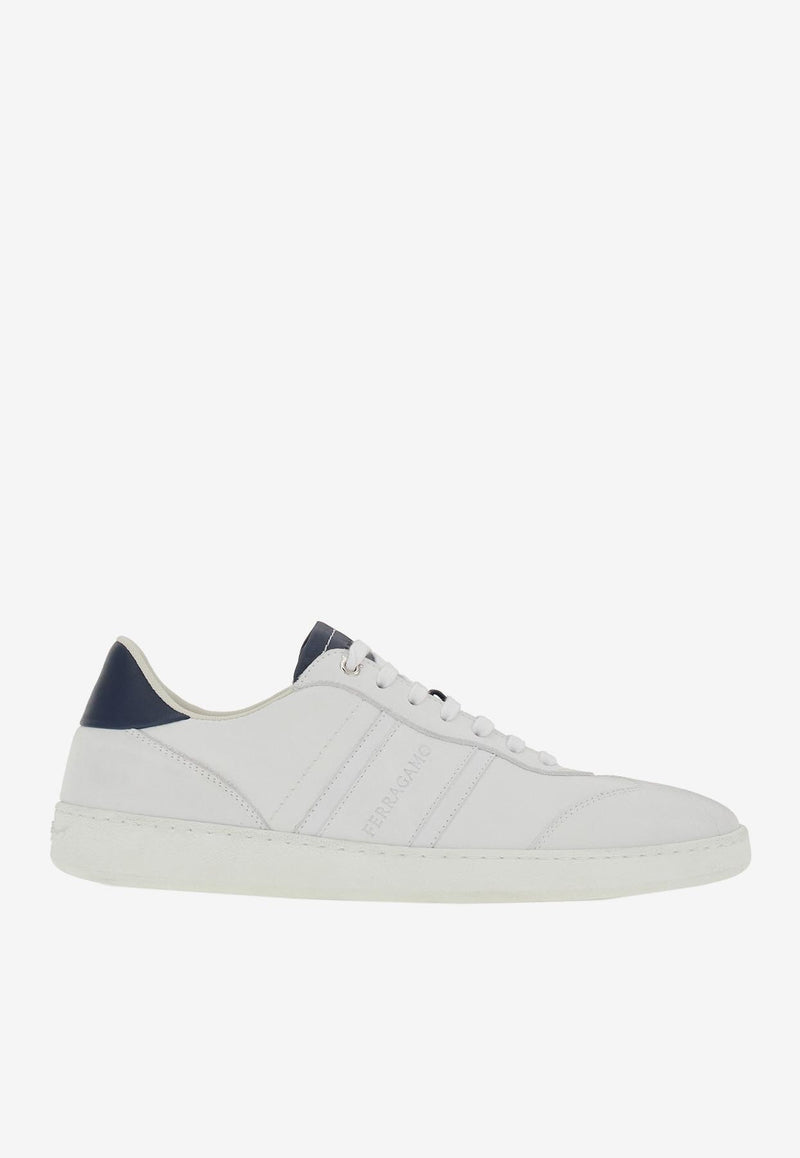 Salvatore Ferragamo Achille Low-Top Sneakers White 021572 ACHILLE 763468 BIANCO OTTICO