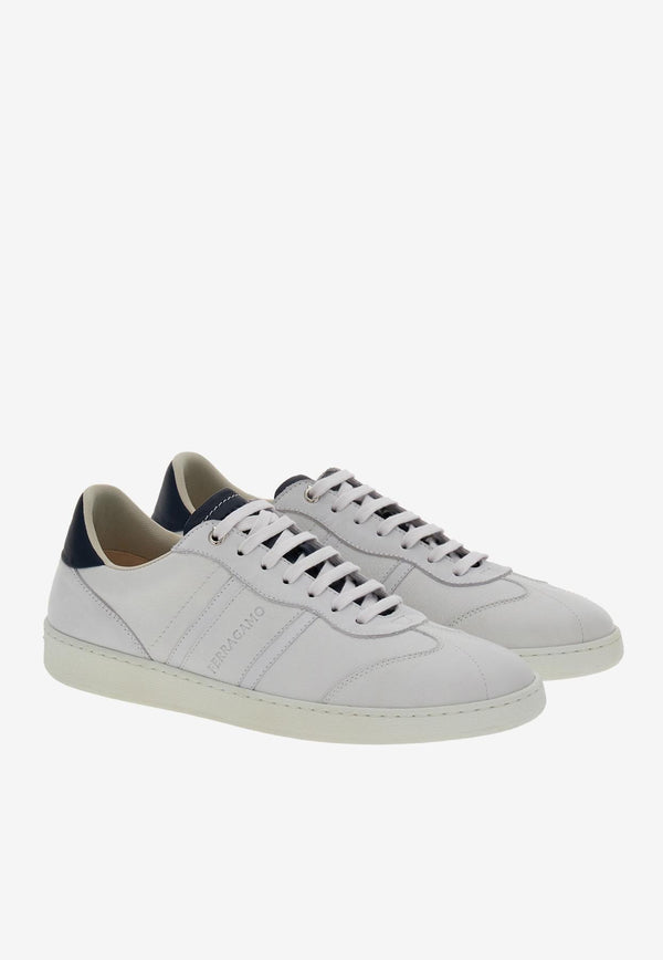 Salvatore Ferragamo Achille Low-Top Sneakers White 021572 ACHILLE 763468 BIANCO OTTICO