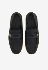 Salvatore Ferragamo Drame Gancini Leather Loafers 021599 DRAME 768454 NERO