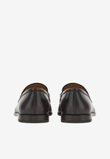 Salvatore Ferragamo Florida Penny Loafers in Leather Black 021609 FLORIDA 762598 HICKORY