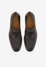 Salvatore Ferragamo Florida Penny Loafers in Leather Black 021609 FLORIDA 762598 HICKORY