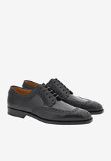 Salvatore Ferragamo Frisco Derby Lace-Up Shoes Black 021644 FRISCO 762389 NERO