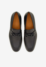 Salvatore Ferragamo Foster Gancini Leather Loafers Black 021669 FOSTER 768931 NERO