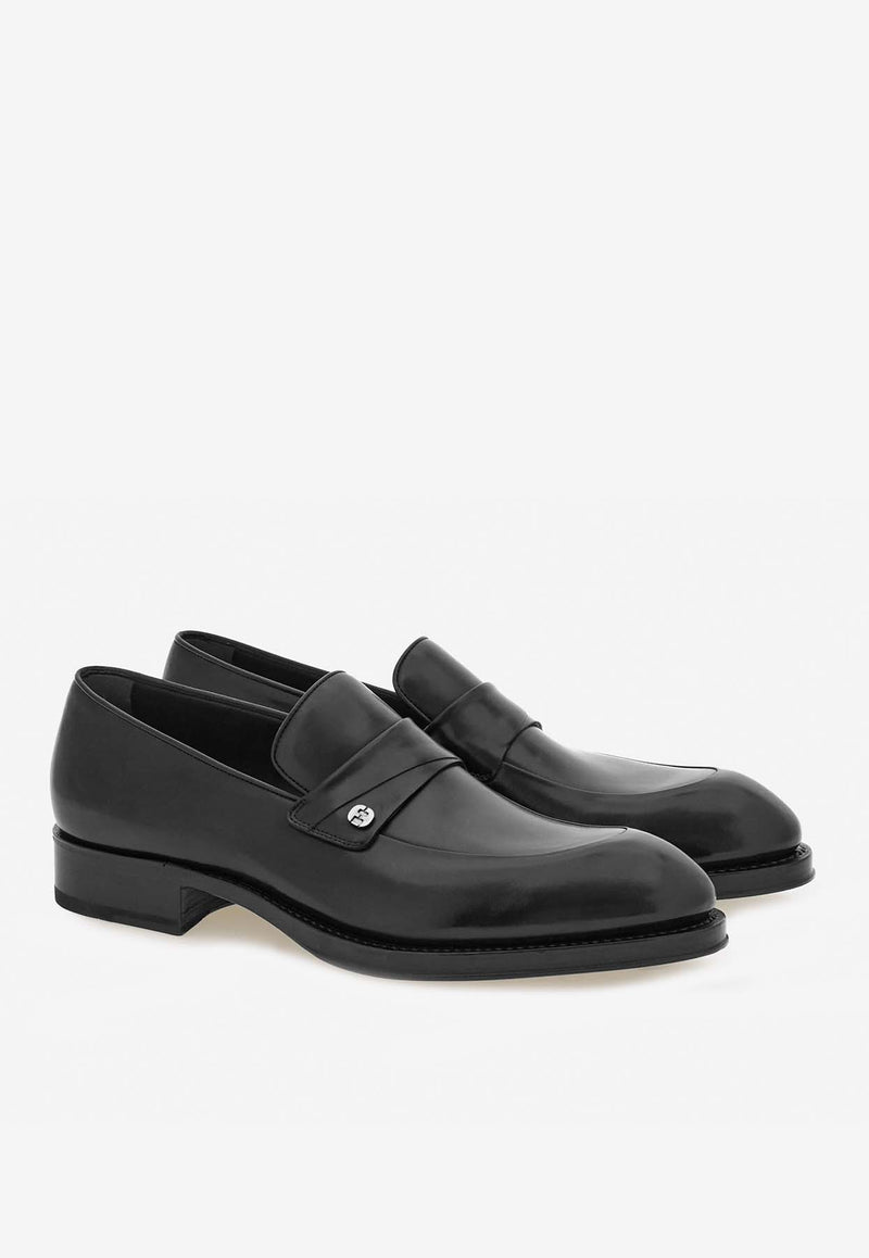 Salvatore Ferragamo Cantore Tramezza Loafers 027957 CANTORE 776457 NERO Black