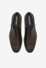 Salvatore Ferragamo Cortez Oxford Lace-Up Shoes 027995 CORTEZ 773874 T MORO Brown