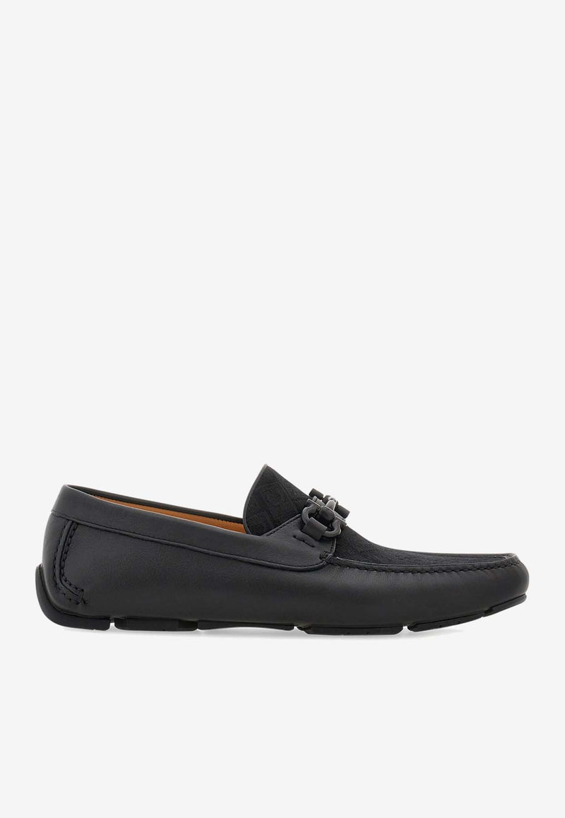 Salvatore Ferragamo Parigi Gancini Loafers 029165 PARIGI JCQ 775576 NERO Black