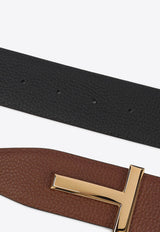 T-Logo Leather Belt