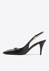 Erin 85 Leather Slingback Pumps