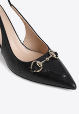 Erin 85 Leather Slingback Pumps