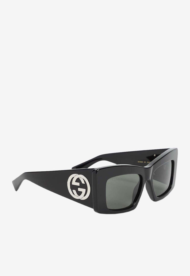 GG Logo Square Sunglasses