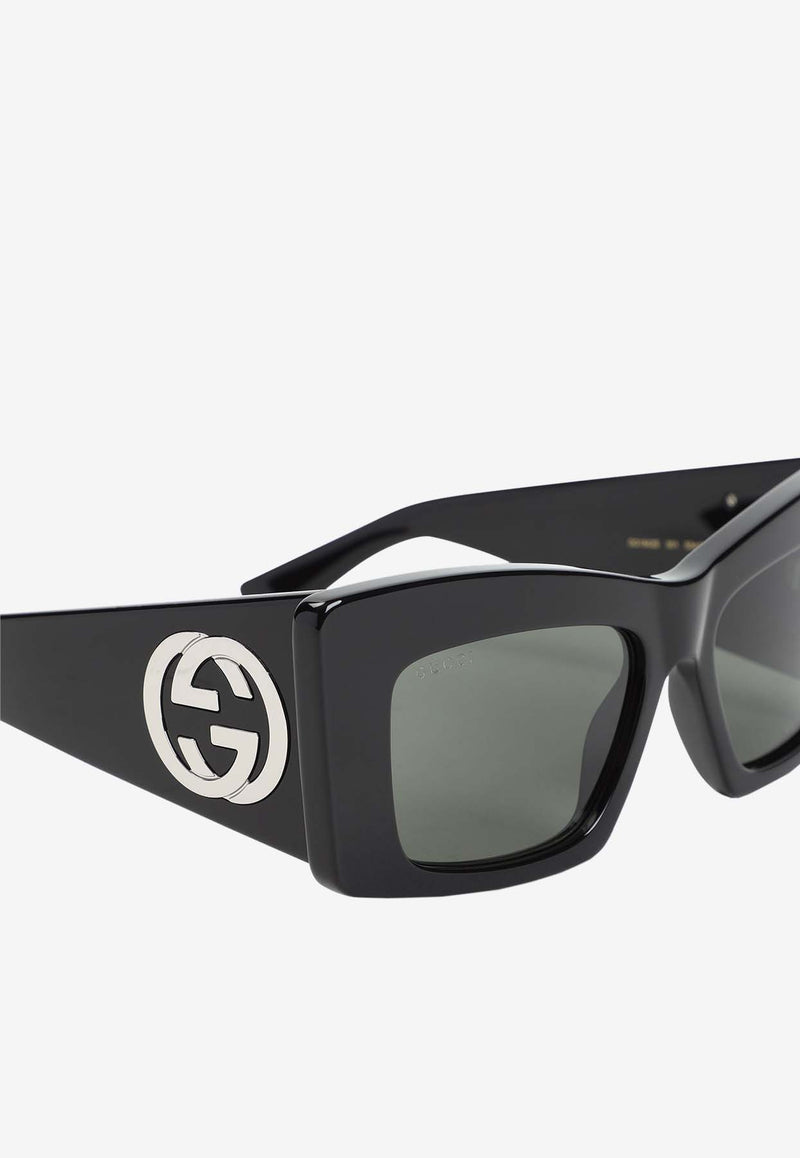 GG Logo Square Sunglasses