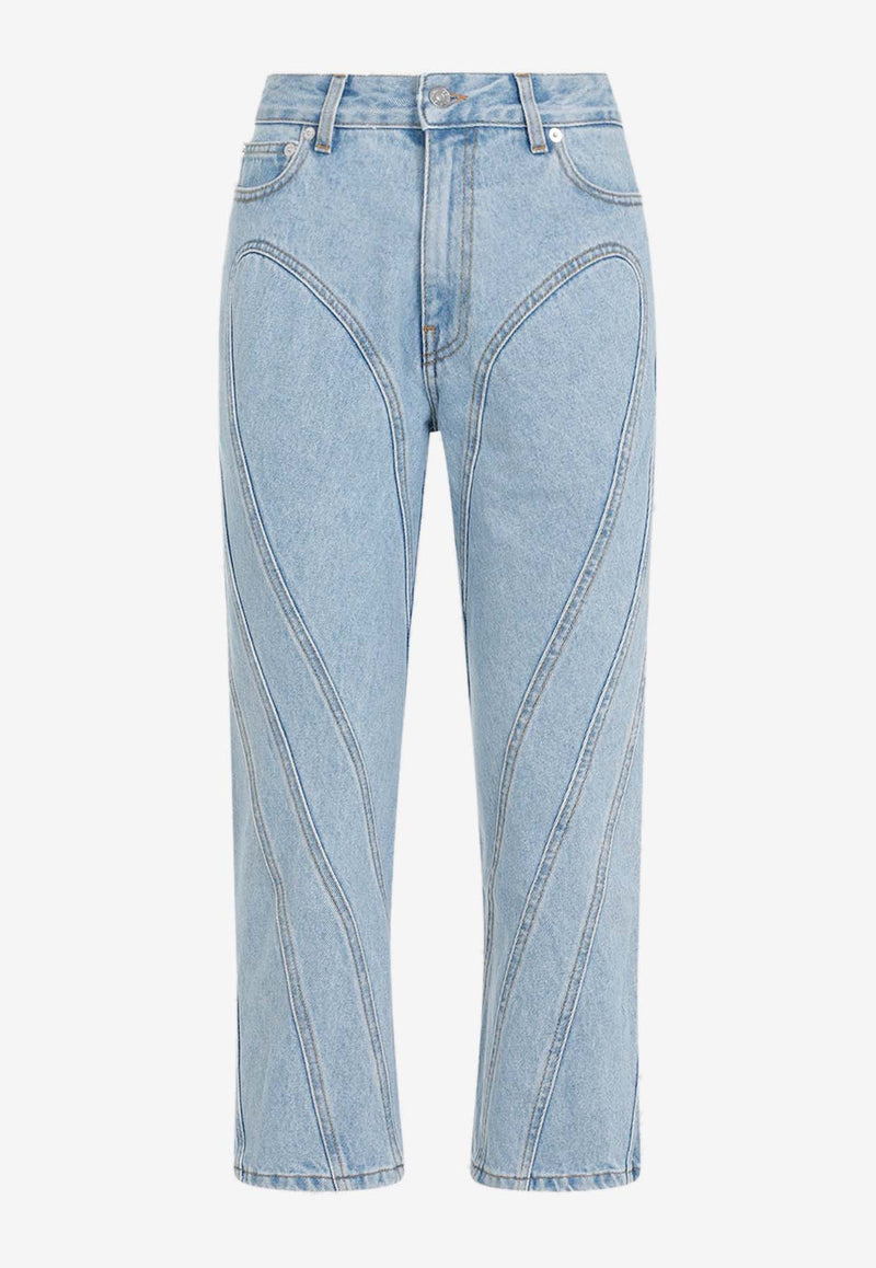 Cropped Slim-Leg Jeans