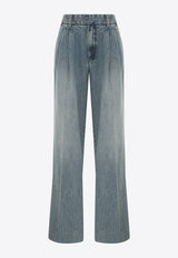 Zimmermann Illustration Wide-Leg Jeans Blue 0305PF241DENIM