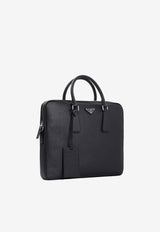 Saffiano Leather Briefcase