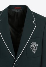 Logo Single-Breasted Blazer