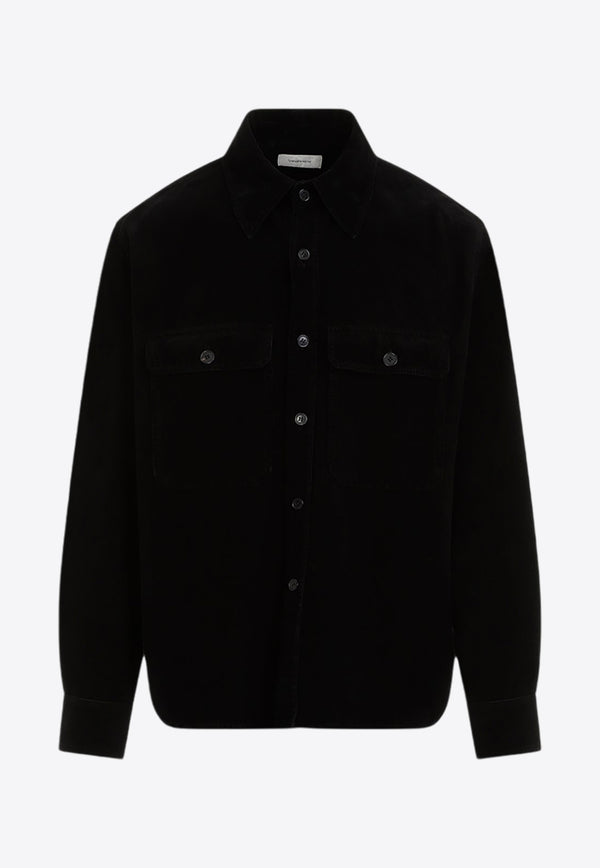 Long-Sleeved Corduroy Overshirt