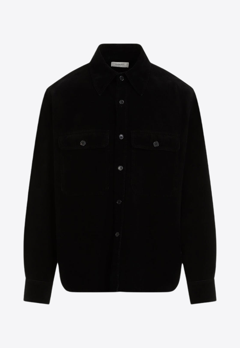 Long-Sleeved Corduroy Overshirt