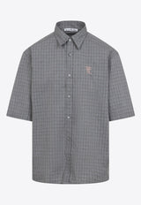 Micro Check Short-Sleeved Shirt