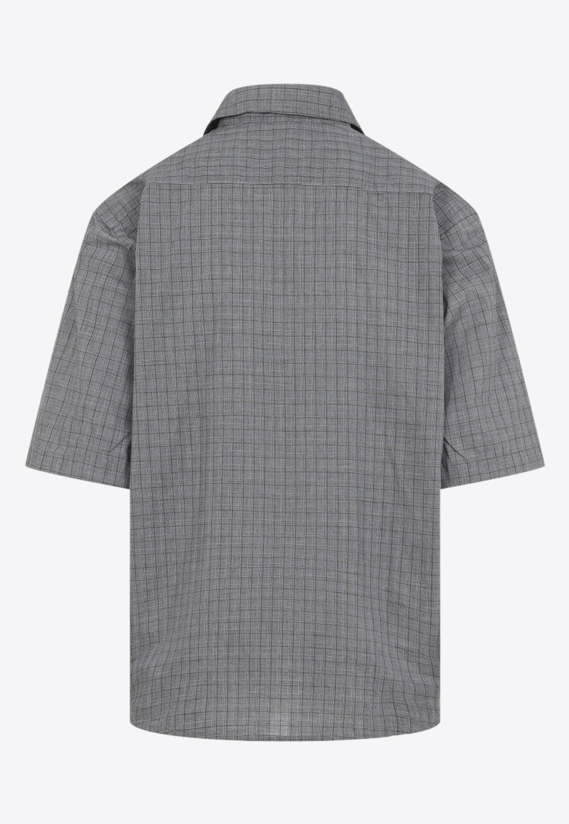 Micro Check Short-Sleeved Shirt