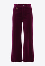 Velvet Flared Pants