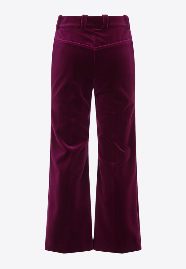 Velvet Flared Pants