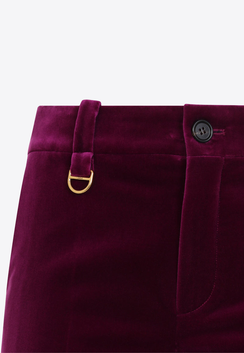 Velvet Flared Pants