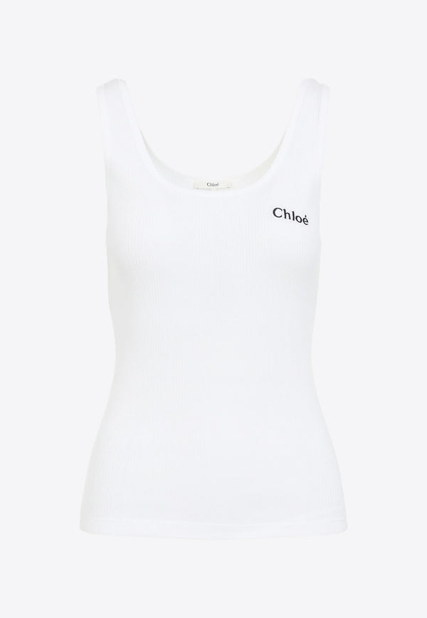 Embroidered Logo Tank Top