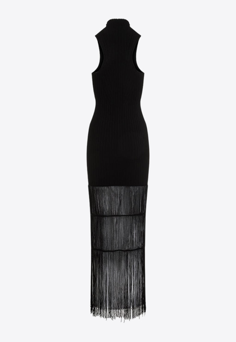 Zare Fringed Midi Dress