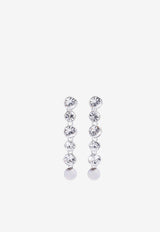 Crystal-Embellished Drop Earrings