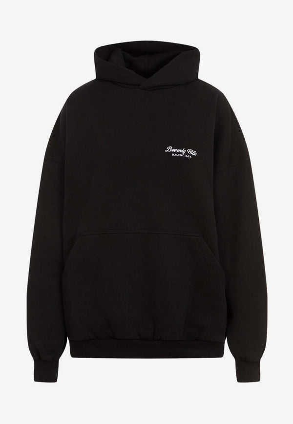 Oversized Beverly Hills Hooded Sweatshirt