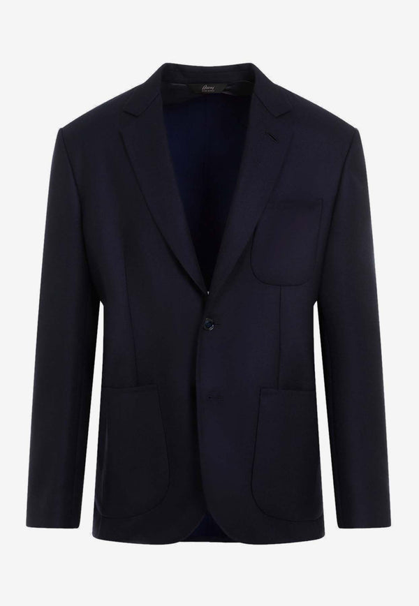 Single-Breasted Wool Blazer