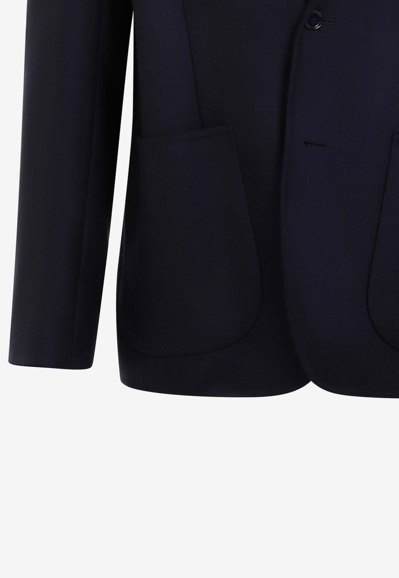 Single-Breasted Wool Blazer