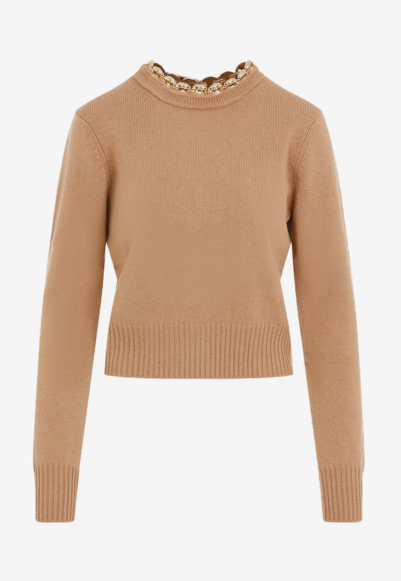 Ribbed Knit Wool Cashmere Sweater