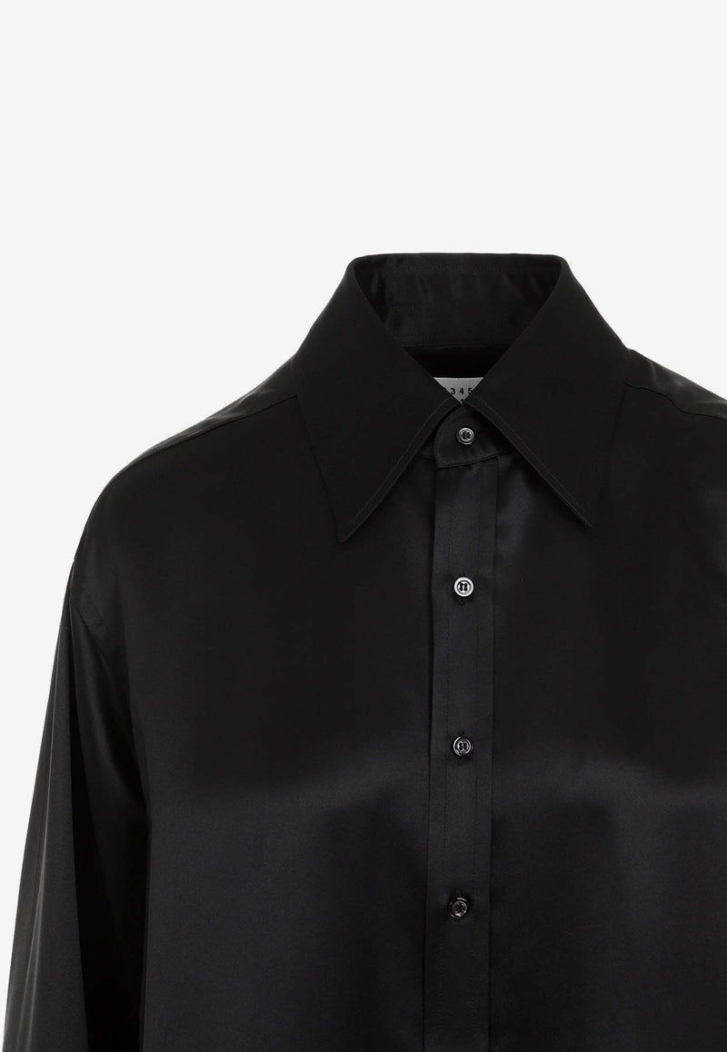 Long-Sleeved Silk Shirt