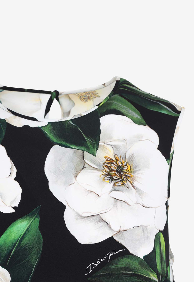 Floral Print Sleeveless Top