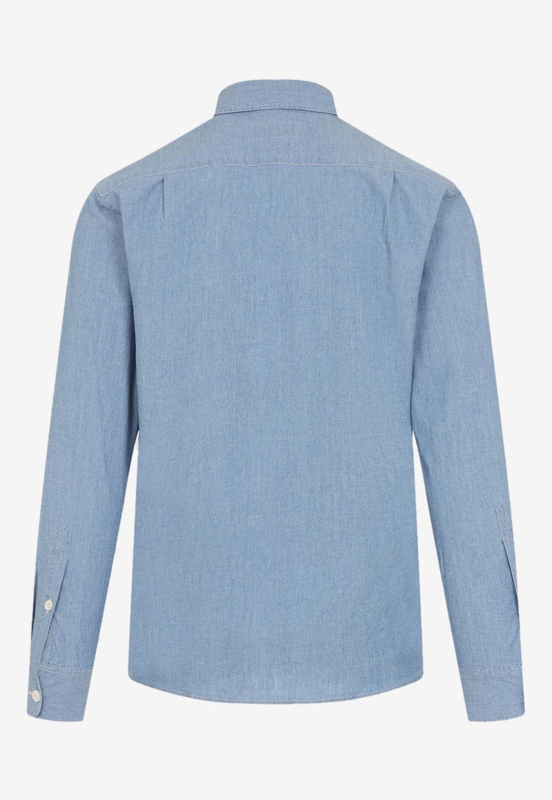 Long-Sleeved Denim Shirt