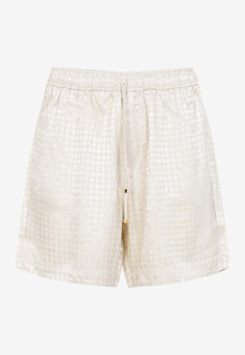 Quad Viscose Jacquard Shorts