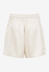 Quad Viscose Jacquard Shorts