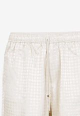 Quad Viscose Jacquard Shorts