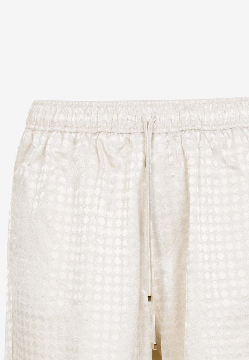 Quad Viscose Jacquard Shorts