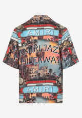 Jazz Hideway Printed Bowling Shirt