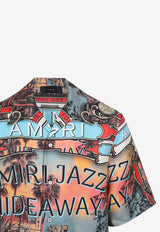 Jazz Hideway Printed Bowling Shirt