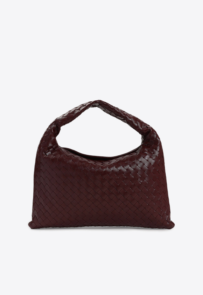 Small Hop Intrecciato Leather Shoulder Bag