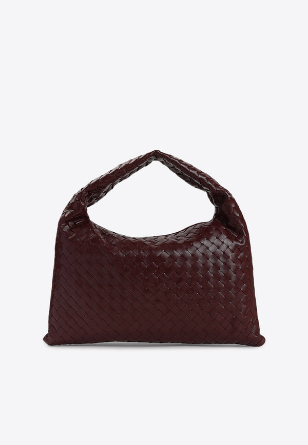 Small Hop Intrecciato Leather Shoulder Bag